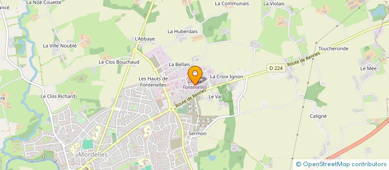 localisation de l'entreprise AUVRAY POISSONS  MORDELLES