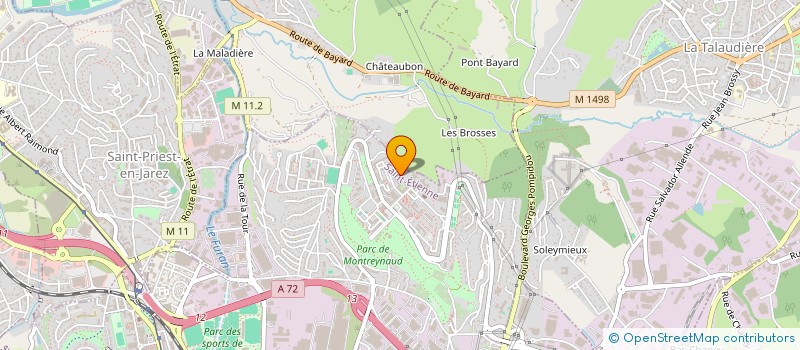 localisation de l'entreprise AUVRE BOUVARD à SAINT-ETIENNE