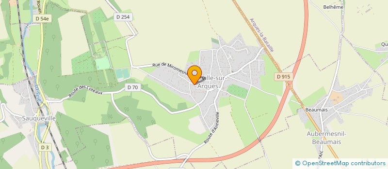 localisation de l'entreprise AUVRE HERVE  TOURVILLE-SUR-ARQUES