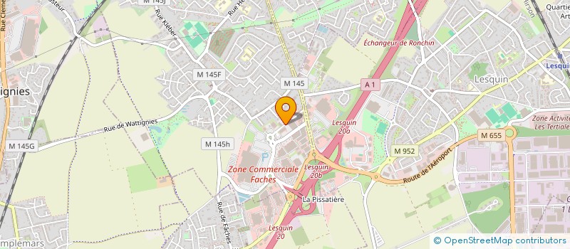 localisation de l'entreprise AUVUE à FACHES-THUMESNIL