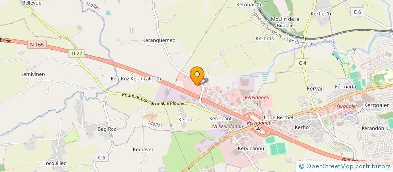 localisation de l'entreprise AUWANN  MELLAC