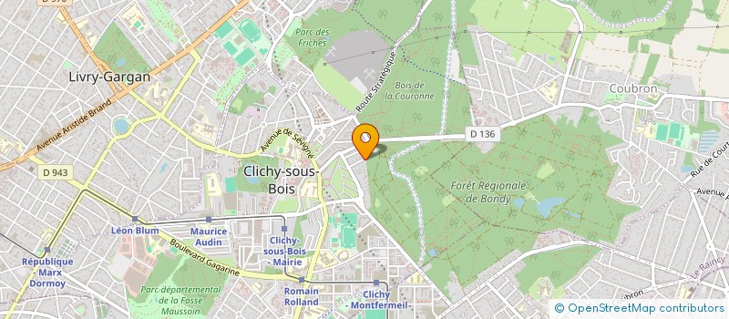 localisation de l'entreprise AUX 100 EPICES à CLICHY-SOUS-BOIS