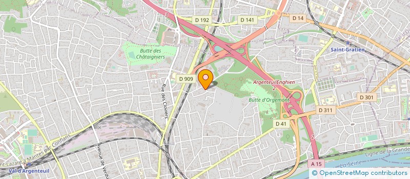 localisation de l'entreprise AUX 1001 BRODERIES à ARGENTEUIL