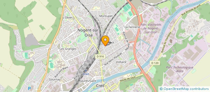 localisation de l'entreprise AUX 1001 PRESTIGES  NOGENT-SUR-OISE