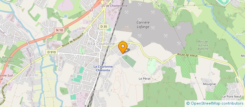 localisation de l'entreprise AUX 16 ARTS IDEES CADEAUX  LA COURONNE