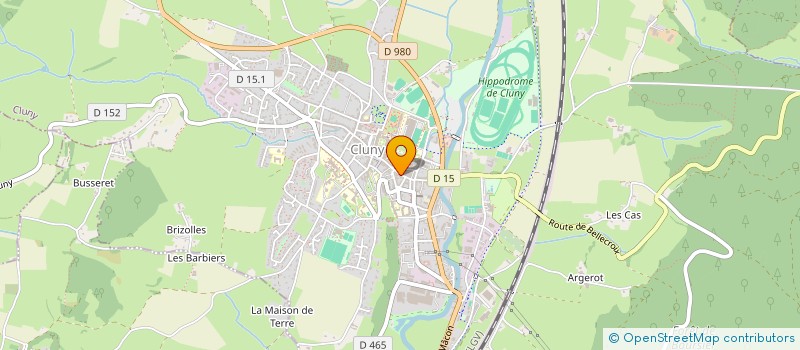 localisation de l'entreprise AUX 2 CLEFS D'OR  CLUNY