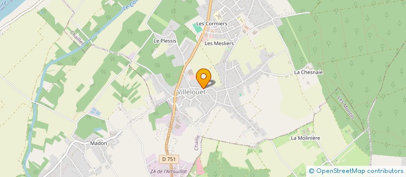 localisation de l'entreprise AUX 2 TILLEULS  CHAILLES