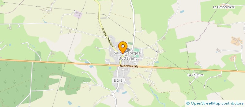 localisation de l'entreprise AUX 3 CLOCHERS  SAINT-GEORGES-BUTTAVENT