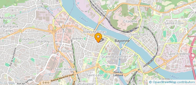 localisation de l'entreprise AUX 3 FAUTEUILS à BAYONNE