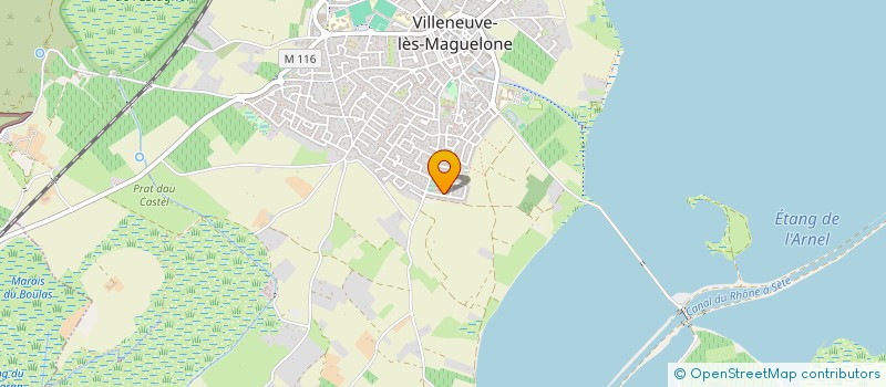 localisation de l'entreprise AUX 3 OREES DU LITTORAL  VILLENEUVE-LES-MAGUELONE