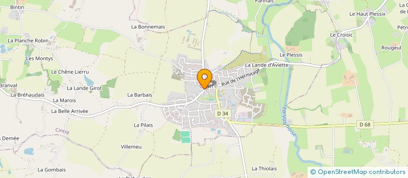 localisation de l'entreprise AUX 3 PAILLARDISES  CINTRE