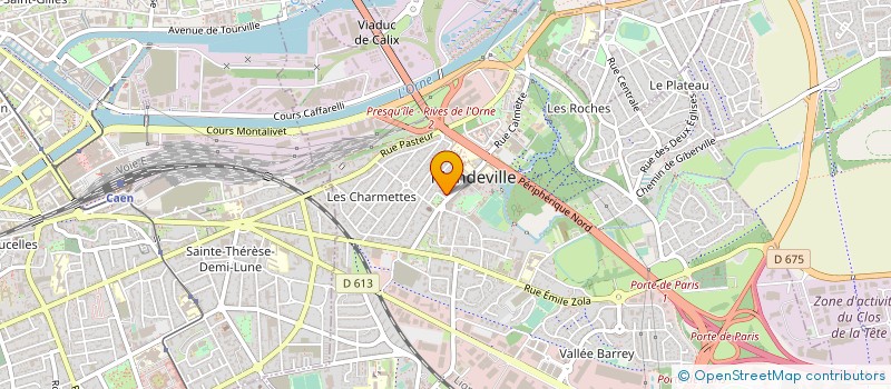 localisation de l'entreprise AUX 3 PETITS COCHONS à MONDEVILLE