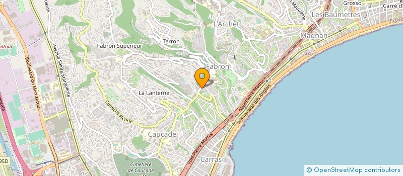 localisation de l'entreprise AUX 3G à NICE