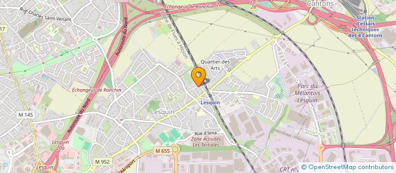 localisation de l'entreprise AUX 4 BELLES PATTES à LESQUIN