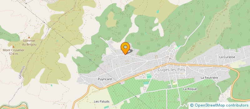 localisation de l'entreprise AUX 4 CHEMINS  CUGES-LES-PINS