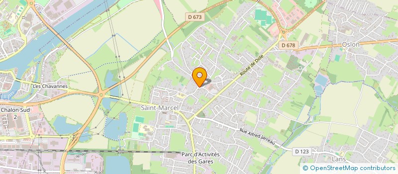 localisation de l'entreprise AUX 4 CHEMINS  SAINT-MARCEL