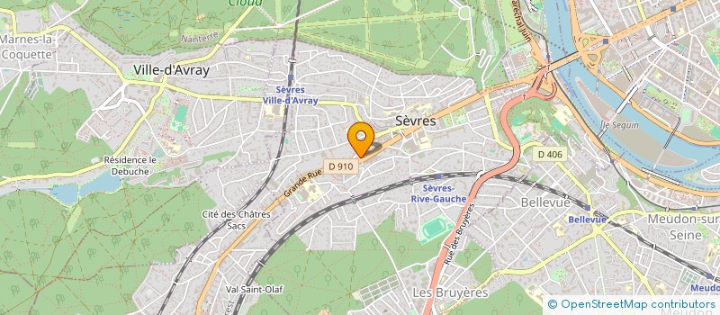 localisation de l'entreprise AUX 4 CONTINENTS à SEVRES