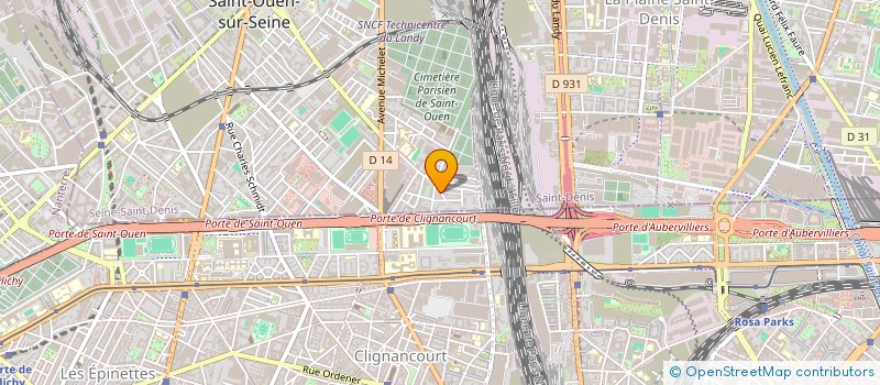 localisation de l'entreprise AUX 4 FRUITS à SAINT-OUEN-SUR-SEINE