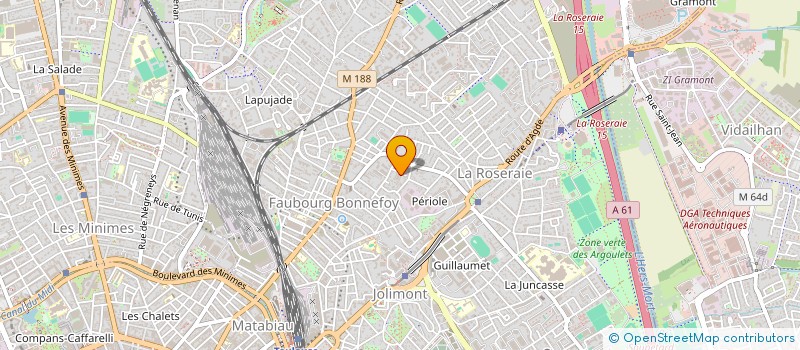 localisation de l'entreprise AUX 4 SAISONS  TOULOUSE