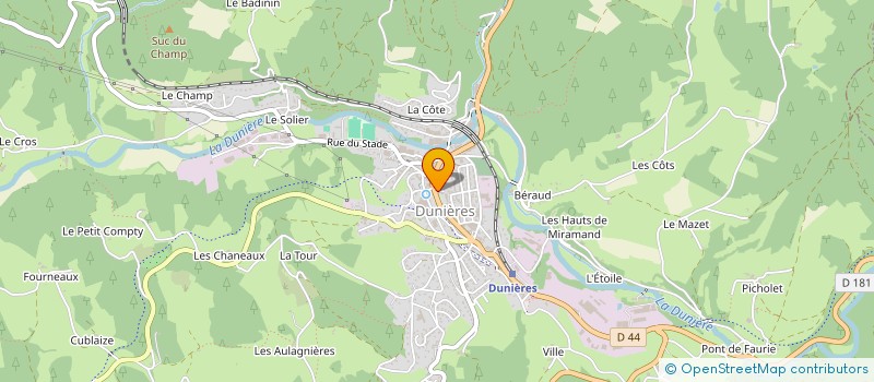 localisation de l'entreprise AUX 4 SAISONS  DUNIERES