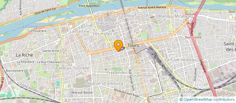 localisation de l'entreprise AUX 4 VENTS  TOURS