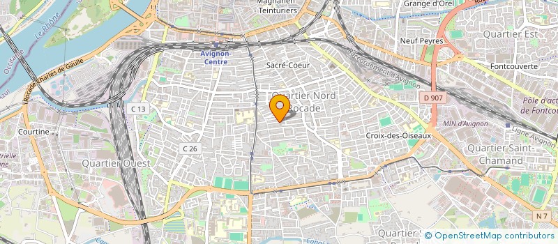 localisation de l'entreprise AUX 4 VENTS RANDO  AVIGNON