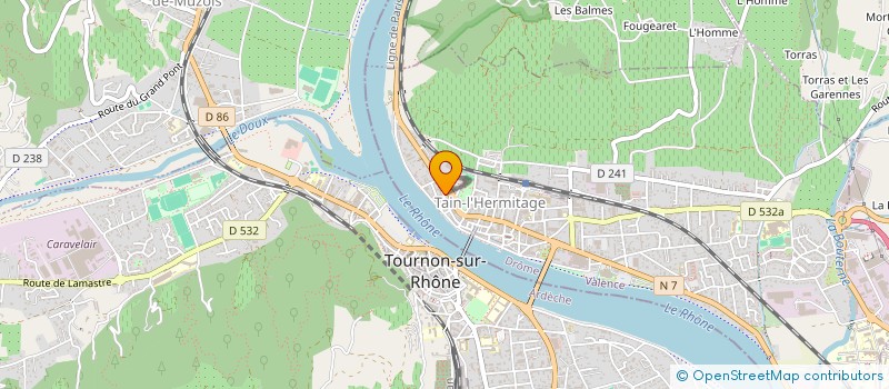 localisation de l'entreprise AUX 5 FRUITS ET LEGUMES à TAIN-L'HERMITAGE