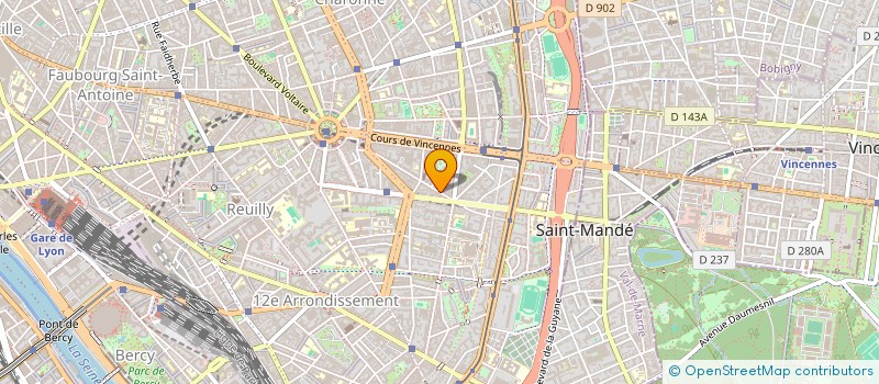 localisation de l'entreprise AUX 6 NUANCES  PARIS