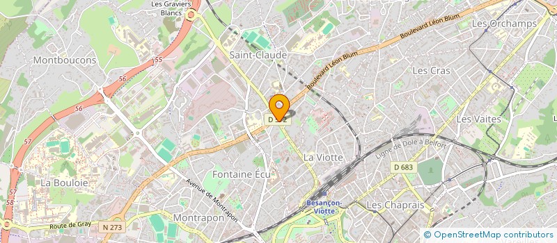 localisation de l'entreprise AUX 7 EPIS à BESANCON