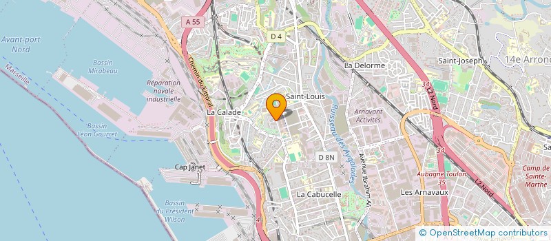 localisation de l'entreprise AUX ABBATS à MARSEILLE