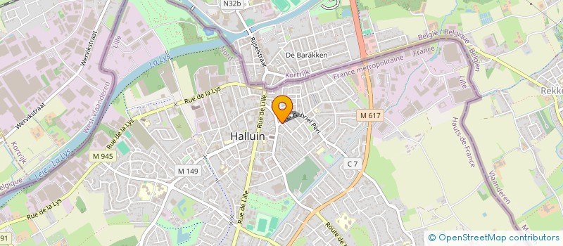 localisation de l'entreprise AUX ACCORDEONISTES  HALLUIN