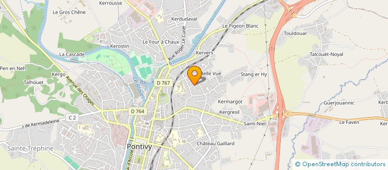 localisation de l'entreprise AUX ACTES PONTIVYENS !  PONTIVY