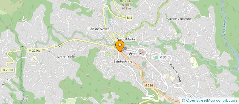 localisation de l'entreprise AUX ADRIENS à VENCE