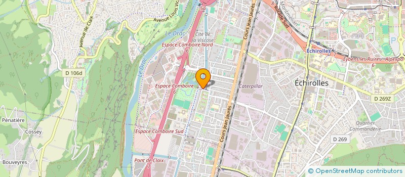 localisation de l'entreprise AUX AGRES DU VENT ECOLE DU CIRQUE  ECHIROLLES