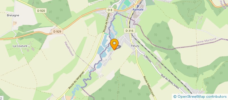 localisation de l'entreprise AUX AIGUILLES DE NOEL  QUINCAMPOIX-FLEUZY