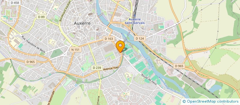 localisation de l'entreprise AUX'AIR SERVICES à AUXERRE
