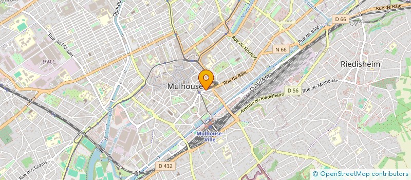 localisation de l'entreprise AUX ALIZES  MULHOUSE