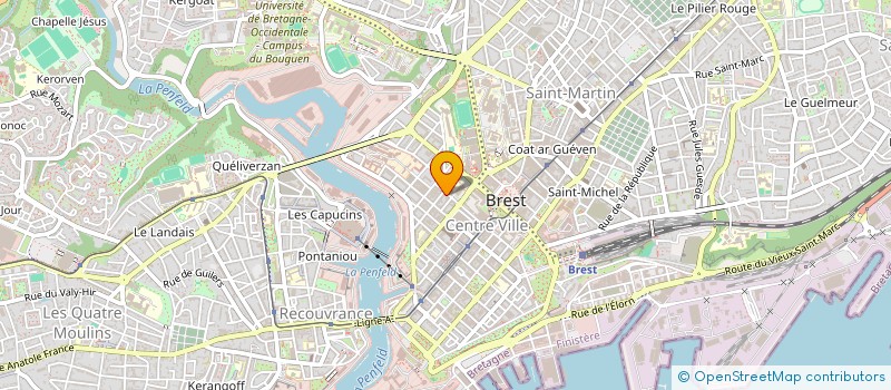 localisation de l'entreprise AUX AMENAGEURS BRETONS à BREST