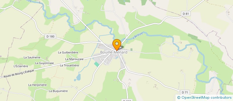 localisation de l'entreprise AUX AMIS DE LA PETANQUE à OMBREE D'ANJOU