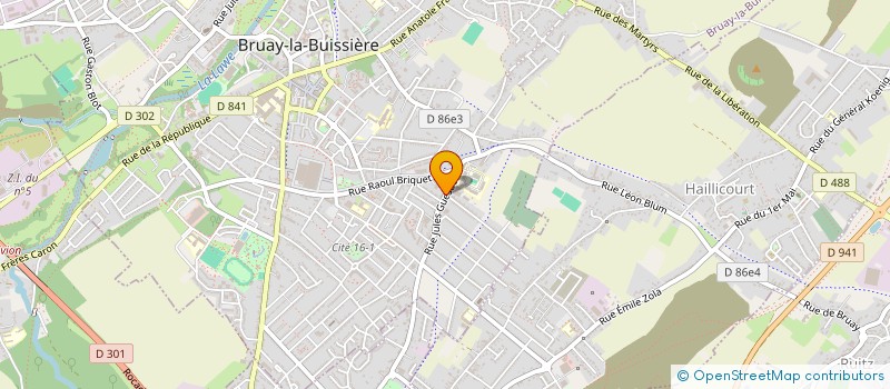 localisation de l'entreprise AUX AMOUREUX DE L'ASIE  BRUAY-LA-BUISSIERE