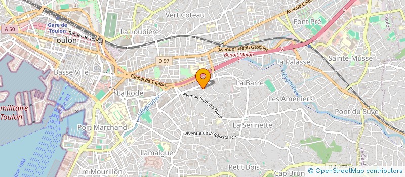 localisation de l'entreprise AUX ANCIENNES  TOULON