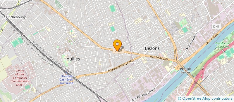 localisation de l'entreprise AUX ANGES  HOUILLES