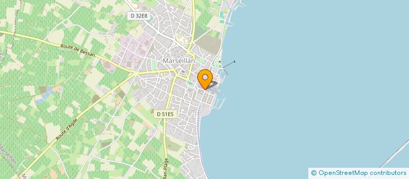 localisation de l'entreprise AUX ANGES à MARSEILLAN