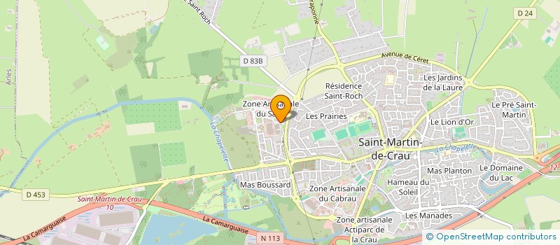 localisation de l'entreprise AUX ANGES  SAINT-MARTIN-DE-CRAU