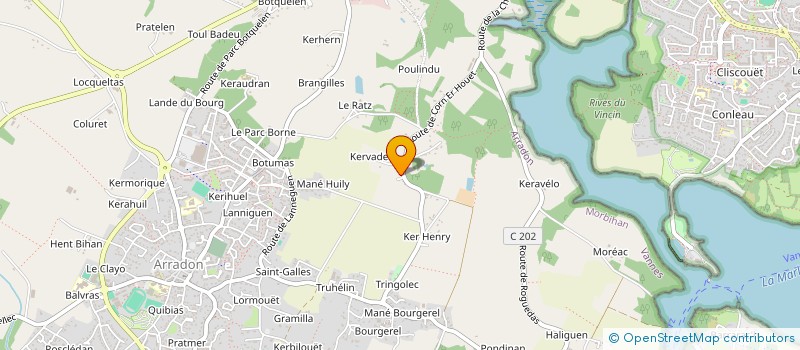 localisation de l'entreprise AUX ARBRES CITOYENS GOLFE DU MORBIHAN à ARRADON