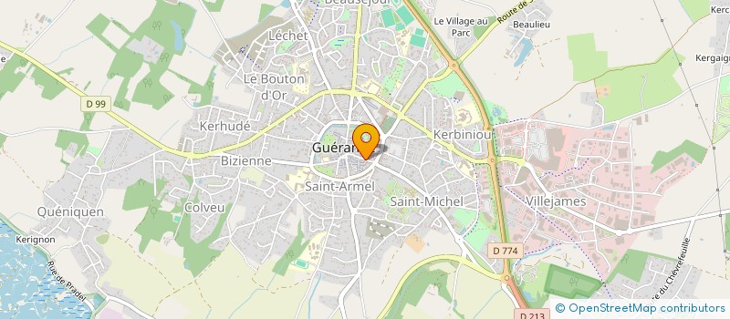 localisation de l'entreprise AUX ARMES DE GUERANDE à GUERANDE