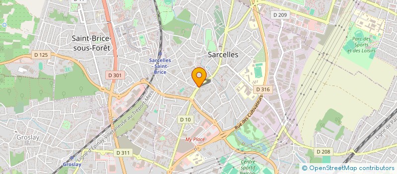 localisation de l'entreprise AUX ARMES DE SARCELLES à SARCELLES