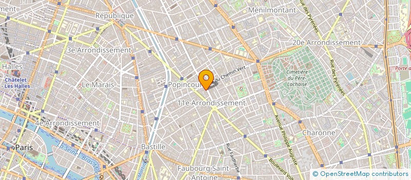 localisation de l'entreprise AUX ARTISANS AFFRETES à PARIS
