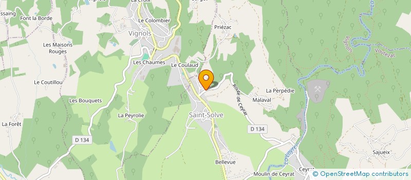 localisation de l'entreprise AUX ARTISANS REUNIS à OBJAT