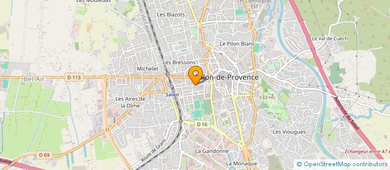 localisation de l'entreprise AUX ARTS ET CAETERA à SALON-DE-PROVENCE